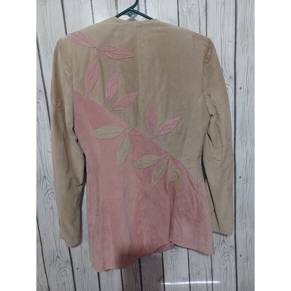 Danier Blazer S/P $350MSRP Vintage Suede Swirl Coil Cowgirl Cottage Core Rare - Picture 8 of 8